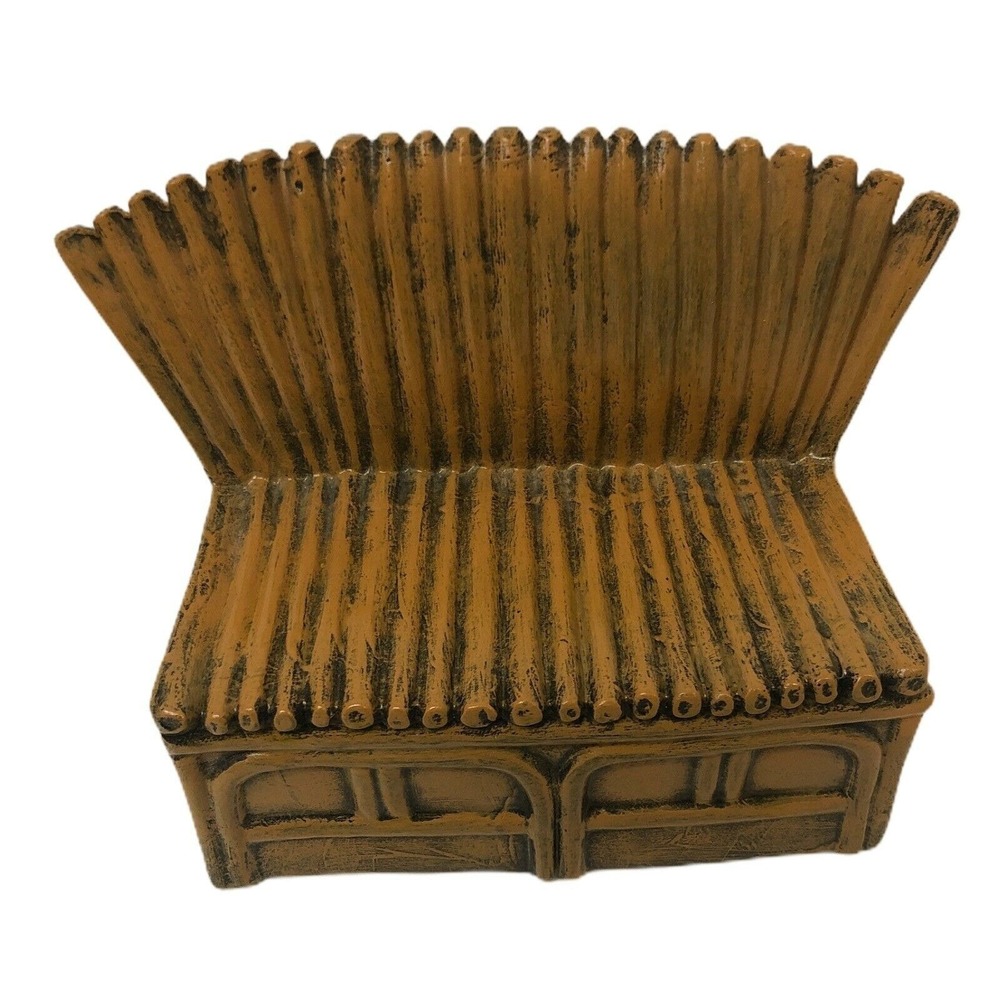 Dollhouse Miniatures Furniture  Seat Bench Ceramic Garden Outdoor Accessories